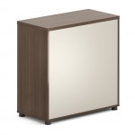 CONCEPT Ντουλάπι Γραφείου Χαμηλό Δίφυλλο Απόχρωση Καρυδί - Μπεζ c534647