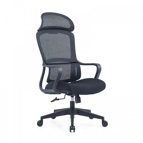 BF3010 Πολυθρόνα Γραφείου Διευθυντή Mesh Μαύρο Ύφασμα Μαύρο c534649