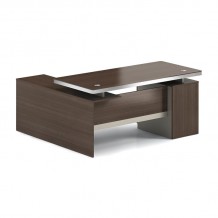 CONCEPT Γραφείο Αναστρέψιμη Γωνία Απόχρωση Καρυδί - Μπεζ c534650