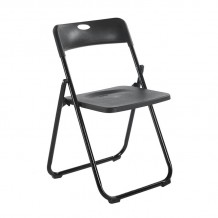 WENDY Καρέκλα Πτυσσόμενη Μέταλλο Βαφή Μαύρο PP Απόχρωση Μαύρο SET 6τμχ c534658