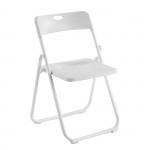 WENDY Καρέκλα Πτυσσόμενη Μέταλλο Βαφή Άσπρο PP Απόχρωση Άσπρο SET 6τμχ c534659