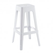 RELIX PP Σκαμπό BAR Στοιβαζόμενο PP Απόχρωση Άσπρο c534666