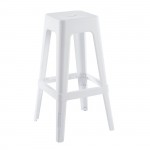 RELIX PP Σκαμπό BAR Στοιβαζόμενο PP Απόχρωση Άσπρο c534666