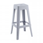 RELIX PP Σκαμπό BAR Στοιβαζόμενο PP Απόχρωση Γκρι c534672