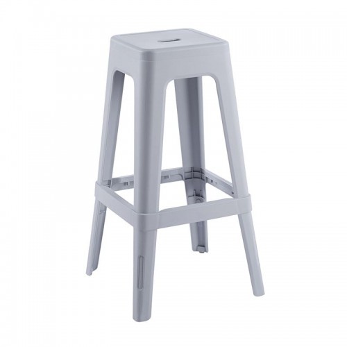RELIX PP Σκαμπό BAR Στοιβαζόμενο PP Απόχρωση Γκρι c534672