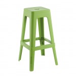 RELIX PP Σκαμπό BAR Στοιβαζόμενο PP Απόχρωση Lime c534673