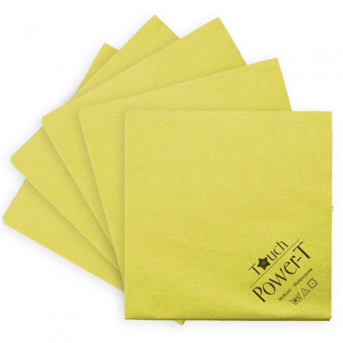 Πακέτο 5 τμχ 40x40cm πανιά Μικροινών 0 15dtx 130gr m2 Κίτρινο TTS Cleaning c534696