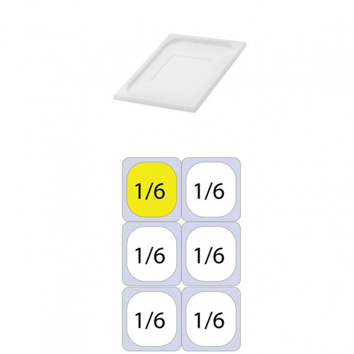 Καπάκι PP για Δοχεία Τροφίμων GN1 6 162 x 176mm c534721