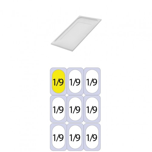 Καπάκι PP για Δοχεία Τροφίμων GN1 9 108 x 176mm c534722