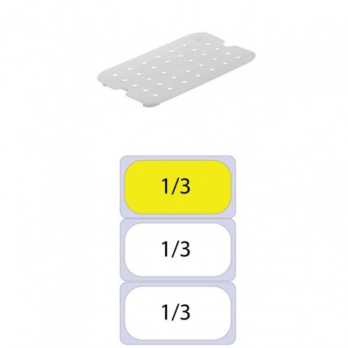 Σχάρα στραγγίσματος PP 11 5x26 5x2cm για Δοχεία GN1 3 c534723