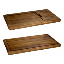 Ξύλινη βάση ακακίας για το επιτραπέζιο BBQ με 2 θέσεις dip 39x20x2cm Style Point c534732