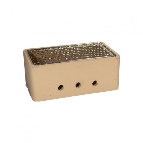 Επιτραπέζιο BBQ Barbeque με Kάρβουνα 25x15x10cm μπεζ Style Point c534735