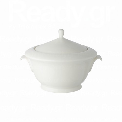 Σουπιέρα πορσελάνης φ25xΥ20cm ολικό μήκος 29cm 2lt με χερούλια amp καπάκι c534757
