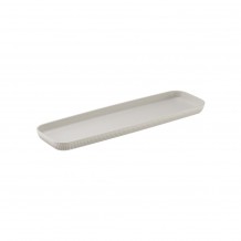 Δίσκος Μελαμίνης GN2 4 53x16xΥ3cm κρεμ σειρά Norway με κάθετες ρίγες Leone c534765