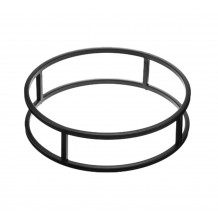 Σταντ Riser Μεταλλικό στρογγυλό φ32xΥ8cm Μαύρo σειρά Venezia Leone c534770