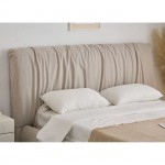 JAPAN Κρεβάτι Διπλό για Στρώμα 160x200cm Ύφασμα Μπεζ c534779