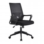 Πολυθρόνα Γραφείου Ύφασμα Μαύρο Mesh c534791