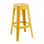 Intra PP Σκαμπό BAR Στοιβαζόμενο PP Απόχρωση Κροκί c534808