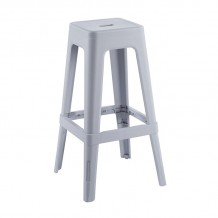 Intra PP Σκαμπό BAR Στοιβαζόμενο PP Απόχρωση Γκρι c534809