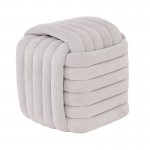 TAB Σκαμπό Βοηθητικό Ύφασμα Απόχρωση Sandy Grey c534825