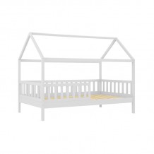 DREAM Montessori Παιδικό Κρεβάτι για Στρώμα 90x190cm Ξύλο Πεύκου Απόχρωση Άσπρο c534830