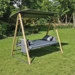 SURF Κούνια 3θέσια - Κρεβάτι Μέταλλo Βαφή Φυσικό Ανθρακί Ύφασμα Γκρι c534837