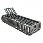 MAJORCA Ξαπλώστρα Αλουμίνιο με Olefin Rope Γκρι Μαξιλάρι Ανοιχτό Γκρι c534846