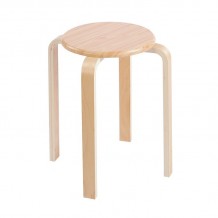 HAMILTON-W Σκαμπό Βοηθητικό Στοιβαζόμενο Απόχρωση Φυσικό Πόδι Σημύδα κάθισμα MDF c534847