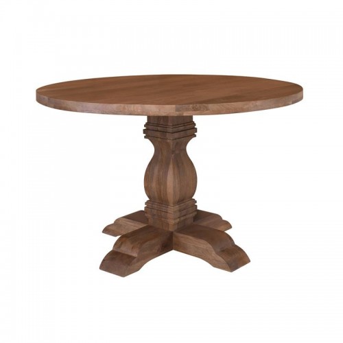 Atila Τραπέζι Τραπεζαρίας Ξύλο Mango Απόχρωση Smoke Walnut c534859