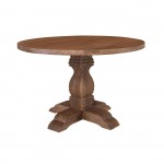 Atila Τραπέζι Τραπεζαρίας Ξύλο Mango Απόχρωση Smoke Walnut c534859