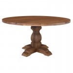 Atila Τραπέζι Τραπεζαρίας Ξύλο Mango Απόχρωση Smoke Walnut c534860