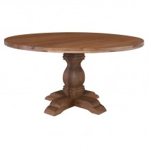 Atila Τραπέζι Τραπεζαρίας Ξύλο Mango Απόχρωση Smoke Walnut c534860