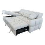 ΓΩΝΙΑΚΟΣ ΚΑΝΑΠΕΣ-ΚΡΕΒΑΤΙ ΑΝΑΣΤΡΕΨΙΜΟΣ NEZU HM3294 02 ΜΠΕΖ ΥΦΑΣΜΑ 213x145x83Υεκ c534879