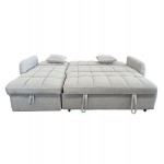 ΓΩΝΙΑΚΟΣ ΚΑΝΑΠΕΣ-ΚΡΕΒΑΤΙ ΑΝΑΣΤΡΕΨΙΜΟΣ NEZU HM3294 02 ΜΠΕΖ ΥΦΑΣΜΑ 213x145x83Υεκ c534879