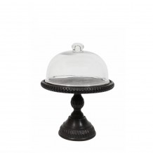 FONCE ΚΟΥΠ ΜΕ ΚΑΠΑΚΙ 21x21x36 ΞΥΛΟ ΜΑΥΡΟ ΔΙΑΦΑΝΟ ΓΥΑΛΙ c534895