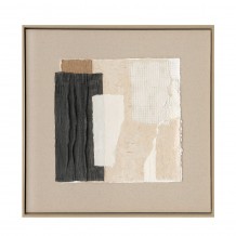 SOFTNESS OF HUES 1 ΠΙΝΑΚΑΣ ΛΙΝΟ ΠΟΛΥΧΡΩΜΟ ΞΥΛΟ ΚΟΡΝΙΖΑ ΦΥΣΙΚΟ 80x80xH5cm c534902