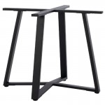 Βάση τραπεζιού Mulbe I pakoworld μεταλλική σε μαύρη απόχρωση 96x96x73εκ c534920