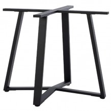 Βάση τραπεζιού Mulbe I pakoworld μεταλλική σε μαύρη απόχρωση 96x96x73εκ c534920