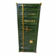 CONTAINER ΒΙΒΛΙΟΘΗΚΗ ΨΗΛΗ ΛΑΔΙ ΧΡΥΣΟ RUSTY 61x40xH177cm c534925