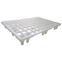 Παλέτα πλαστική PP για τρόφιμα 80x120cm λευκή Αντοχή Δυναμική Στατική 500 900Kg c534962