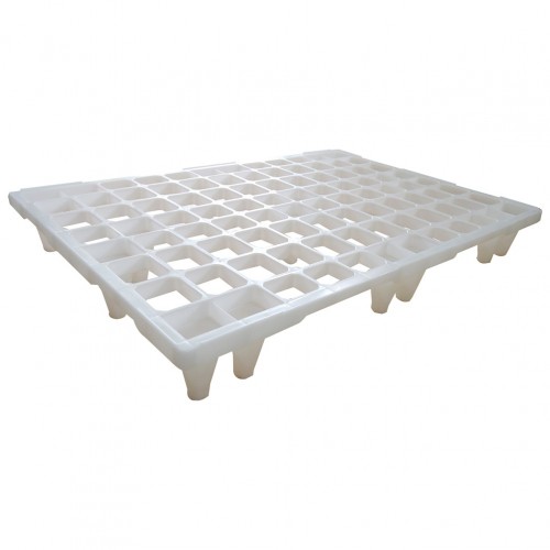 Παλέτα πλαστική PP για τρόφιμα 80x120cm λευκή Αντοχή Δυναμική Στατική 500 900Kg c534962