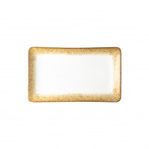 Πιατέλα ορθογώνια πορσελάνης 27x16cm Κίτρινο Μπεζ σειρά Cavo LUKANDA Σετ 6 c534973