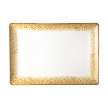 Πιατέλα ορθογώνια πορσελάνης 36x24cm Κίτρινο Μπεζ σειρά Cavo LUKANDA Σετ 4 c534974