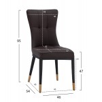 ΚΑΡΕΚΛΑ SAMMY ΜΕ ΚΑΦΕ PU ΜΑΥΡΟ ΜΕΤΑΛΛΙΚΟ ΣΚΕΛΕΤΟ HM8722 12 46x54x95Υ εκ c534978