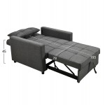 ΠΟΛΥΘΡΟΝΑ-ΚΡΕΒΑΤΙ MERO HM3306 01 ΓΚΡΙ ΥΦΑΣΜΑ 98x85x88Υεκ c534984