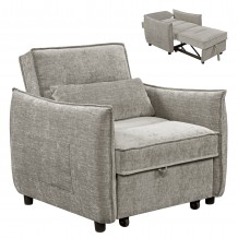 ΠΟΛΥΘΡΟΝΑ-ΚΡΕΒΑΤΙ ORYN HM3307 03 ΜΠΕΖ ΥΦΑΣΜΑ 89x85x84Υεκ c534993