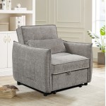 ΠΟΛΥΘΡΟΝΑ-ΚΡΕΒΑΤΙ ORYN HM3307 03 ΜΠΕΖ ΥΦΑΣΜΑ 89x85x84Υεκ c534993