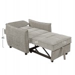 ΠΟΛΥΘΡΟΝΑ-ΚΡΕΒΑΤΙ ORYN HM3307 03 ΜΠΕΖ ΥΦΑΣΜΑ 89x85x84Υεκ c534993