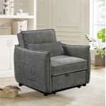 ΠΟΛΥΘΡΟΝΑ-ΚΡΕΒΑΤΙ ORYN HM3307 01 ΓΚΡΙ ΥΦΑΣΜΑ 89x85x84Υεκ c534994