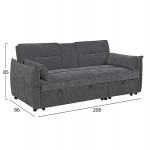 ΚΑΝΑΠΕΣ ΚΡΕΒΑΤΙ 2-ΘΕΣΙΟΣ VELAR HM3305 01 ΓΚΡΙ ΥΦΑΣΜΑ 208x86x85Υεκ c534996